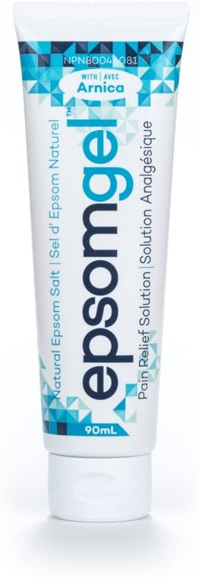 Epsomgel Pain Relief Solution - Natural Epsom Salt With Arnica, 90Ml